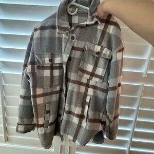 Gray and Brown Flannel